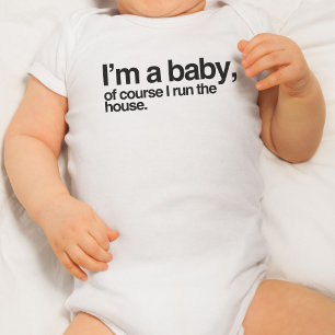 Body Para Bebê Sou um bebê, claro que dirijo a casa