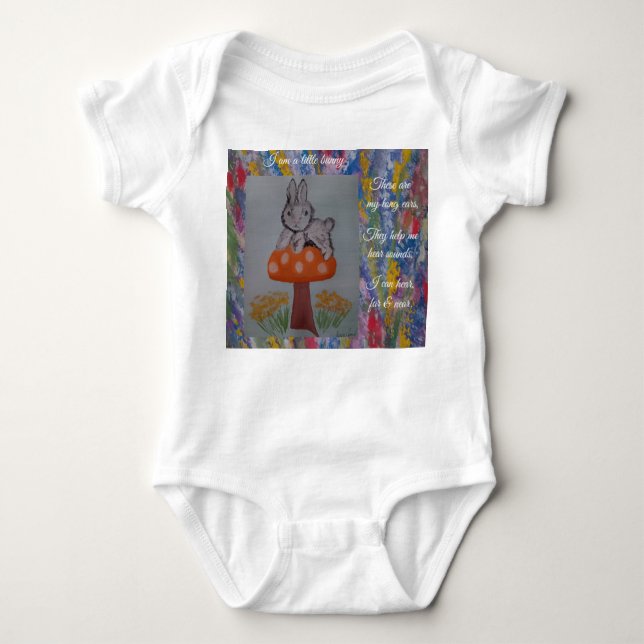 Body Para Bebê Sou um coelhinho (Frente)