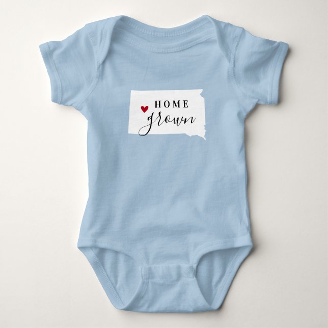 Body Para Bebê South Dakota Home Grown State Tee (Frente)