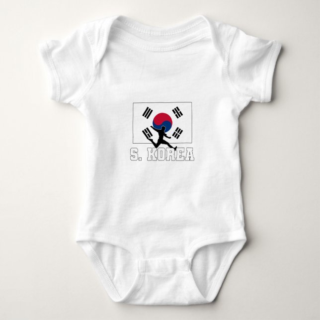 Body Para Bebê South Korea Soccer National Team (Frente)