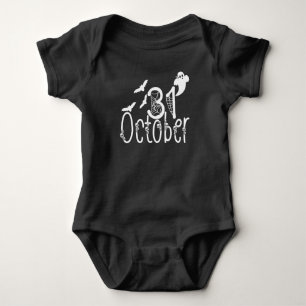 Body Para Bebê Spooky Halloween 31 de outubro