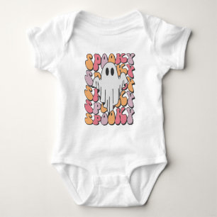 Body Para Bebê Spooky Retro Ghost