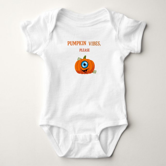Body Para Bebê Spooky Sweetie – Conjunto de Bebê Olho de Abóbora (Frente)