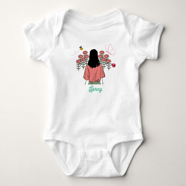 Body Para Bebê Spring Bloom (Frente)