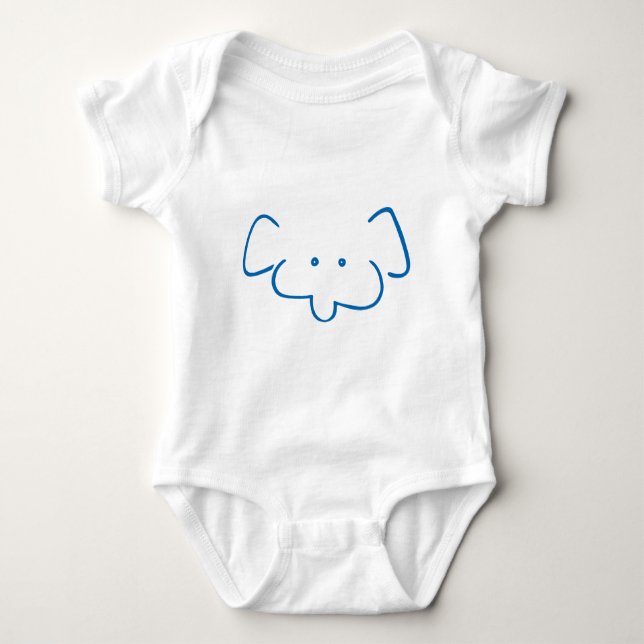 Body Para Bebê Sr Elefante (Frente)