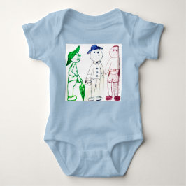 Body Para Bebê sr. Guarda-Chuva e seus dois amigos