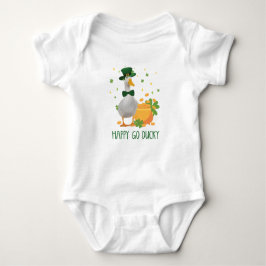 Body Para Bebê St. Patricks Happy Go Ducky
