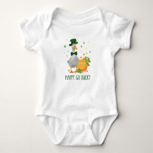 Body Para Bebê St. Patricks Happy Go Ducky