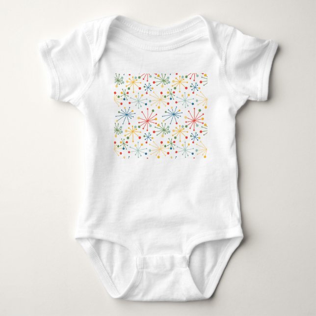 Body Para Bebê Starbursts em Cor (Frente)