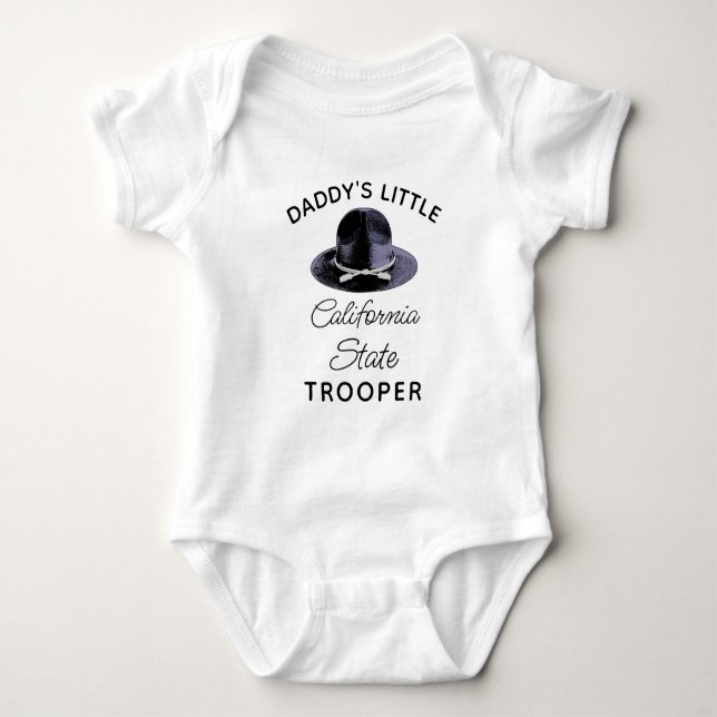 Body Para Bebê State Trooper Baby - Daddy's Little Trooper (Frente)