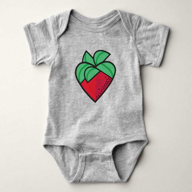 Body Para Bebê Strawberry Love (Frente)
