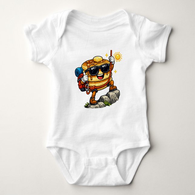 Body Para Bebê Subida da Pilha de Panquecas  (Frente)