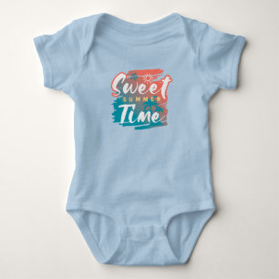 Body Para Bebê Sublimação de Verão e praia