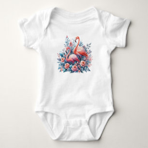 Body Para Bebê Sublimação Flamingos-00000