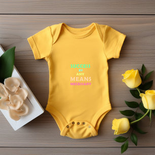 Body Para Bebê Sucesso por qualquer meio necessário - Determinaçã