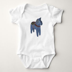 Body Para Bebê Suecia Dala Horse Dalecarlian Sueco
