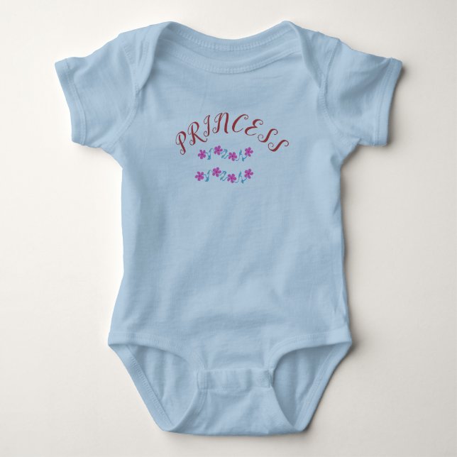 Body Para Bebê Summer Baby Girl Light Blue (Frente)