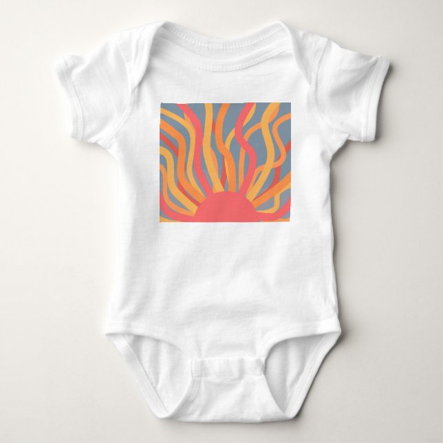 Body Para Bebê Summer Sunrise (Frente)