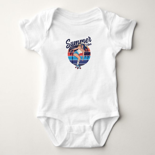 Body Para Bebê Summer Vibes (Frente)