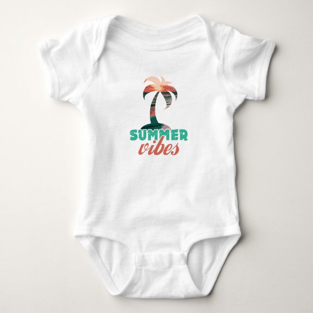 Body Para Bebê Summer Vibes (Frente)