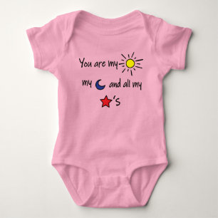 Body Para Bebê Sun-Moon-and-Stars-