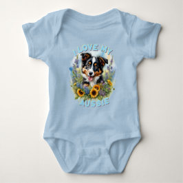 Body Para Bebê Sunny Aussie Meadow - Personalizável