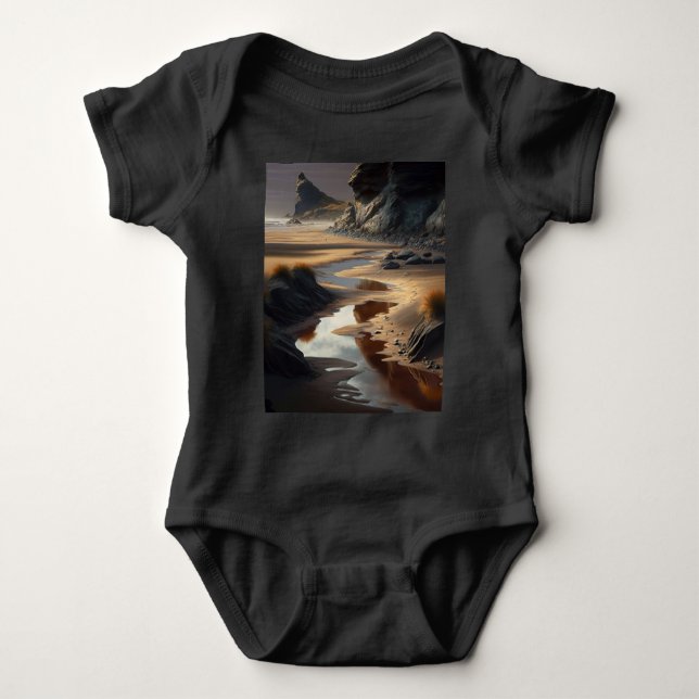 Body Para Bebê Sunset Shore (Frente)