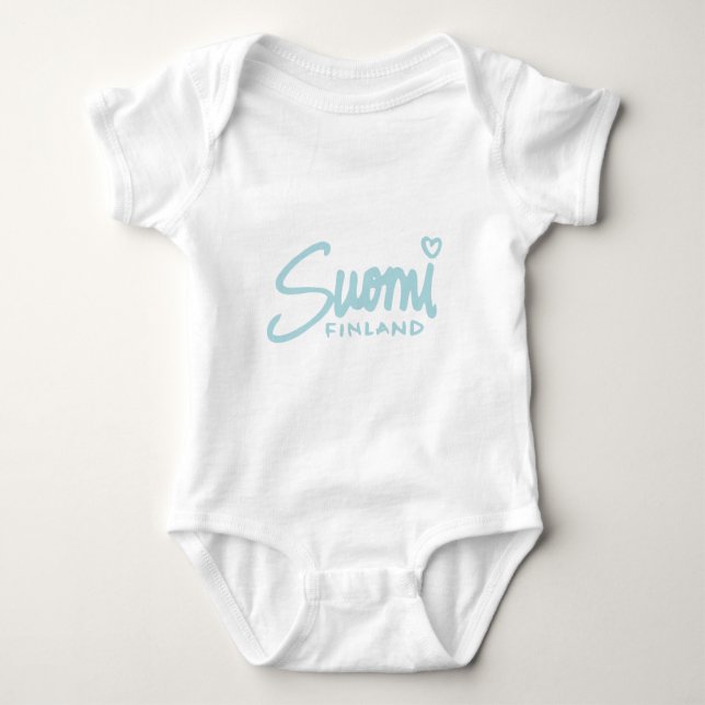 Body Para Bebê Suomi Finlândia 5 (Frente)