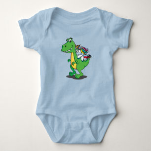 Body Para Bebê Super Fofo Dinossauro Unicórnio