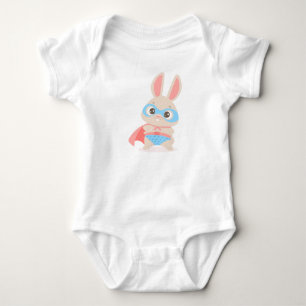 Body Para Bebê Super-herói Coelho Coelho Bebê Roupa Dormente