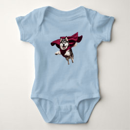 Body Para Bebê Super-herói Fofo Malamute