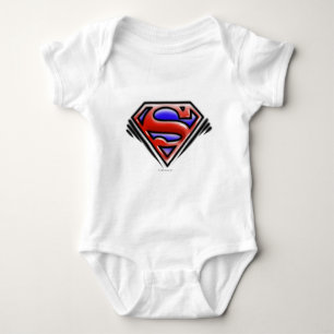 Body Para Bebê Super-Homem Logotipo Red Airbrush