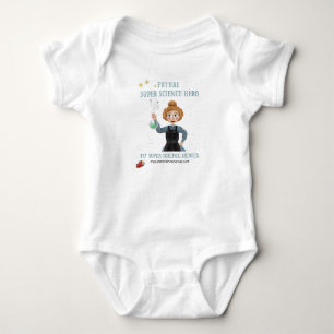 Body Para Bebê Super Science Baby Bodysuit - Marie Curie