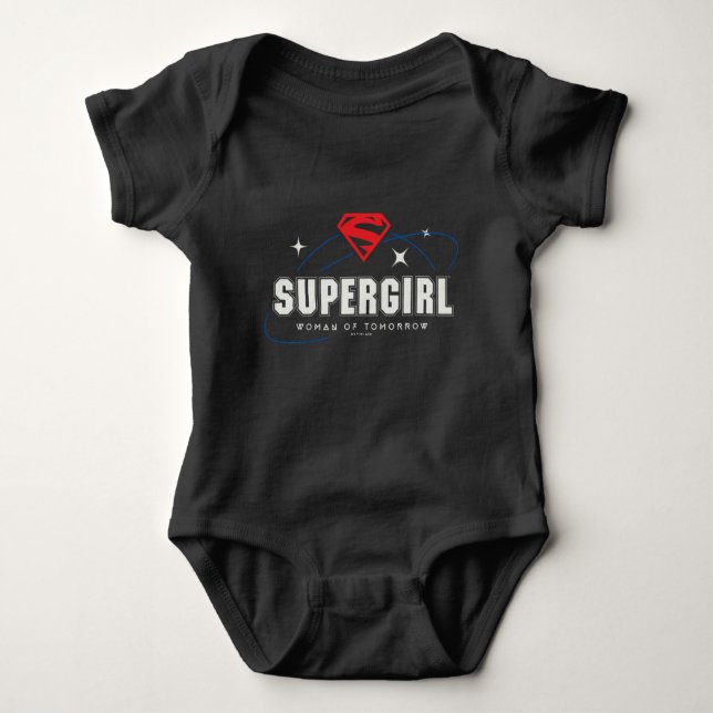 Body Para Bebê Supergirl Mulher do Futuro (Frente)