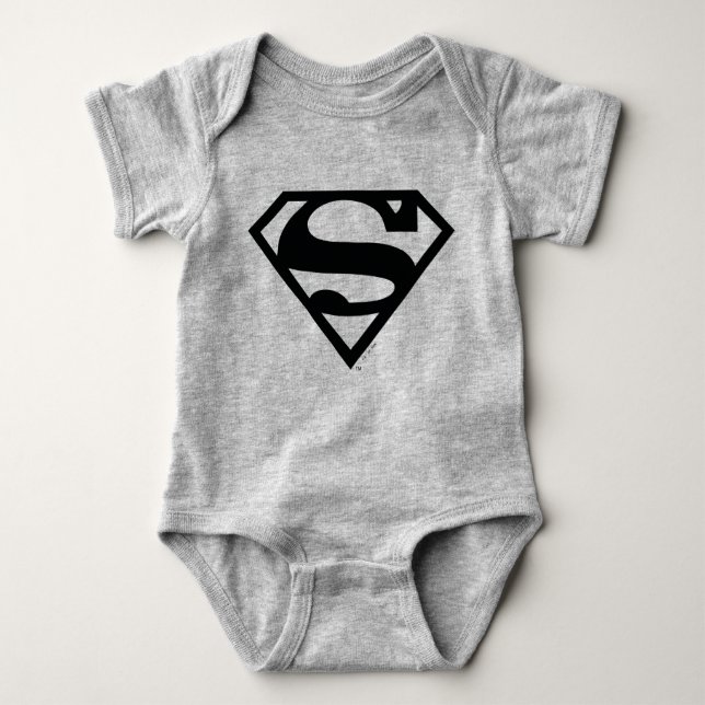 Body Para Bebê Supergirl Solid S-Shield (Frente)