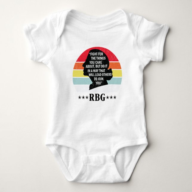 Body Para Bebê Supremo Tribunal de Justiça, Ruth Bader Ginsburg (Frente)