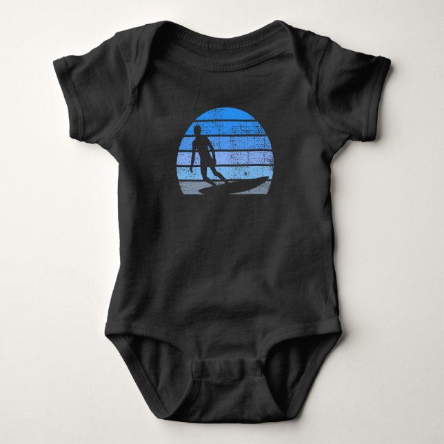 Body Para Bebê Surfe Retro (Frente)