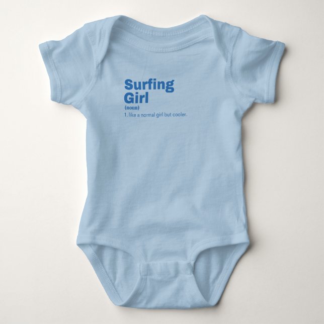 Body Para Bebê Surfing Girl (Frente)