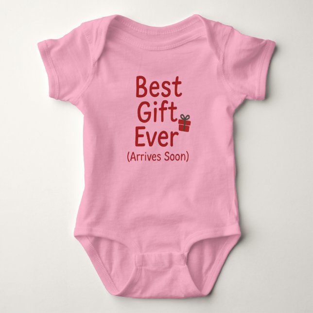 Body Para Bebê Surprise pregnancy christmas - Best Gift Ever (Frente)