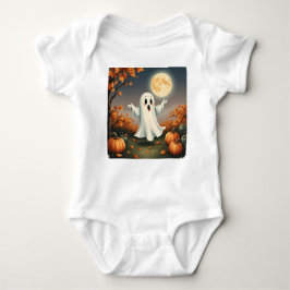 Body Para Bebê Surprised Little Ghost, Little Halloween Ghost,   