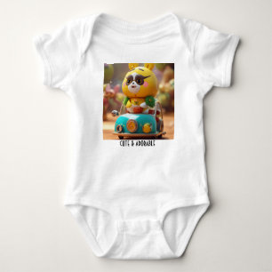 Body Para Bebê "Surreal Kawaii Fantasy: Bela Cartoon Extravaganza