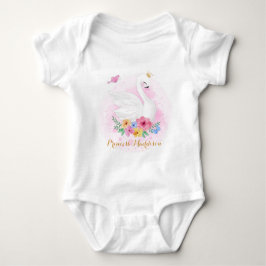 Body Para Bebê Swan Princess