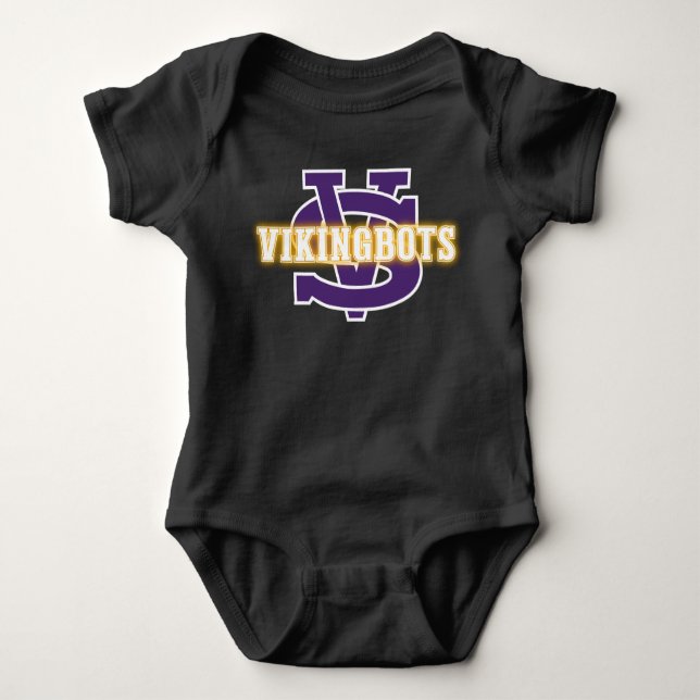 Body Para Bebê Swan Valley VikingBots Baby Bodysuit (Frente)