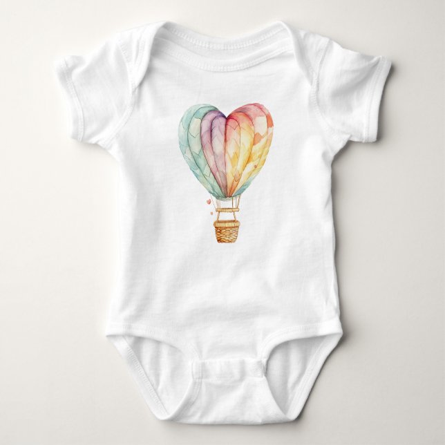 Body Para Bebê Swetheart Hot Air Balloon Baby Bodycase (Frente)