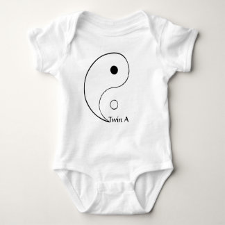 Body Para Bebê T de Yin Yang para gêmeos - junte A