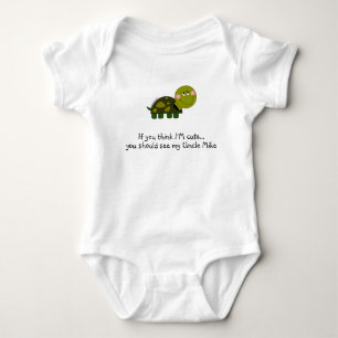 Body Para Bebê T personalizado da criança da tartaruga