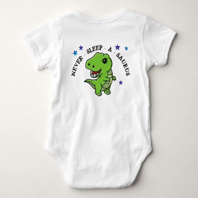 Body Para Bebê T-Rex Baby Bodycase (Verso)