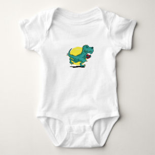 Body Para Bebê T-rex corre com o Love