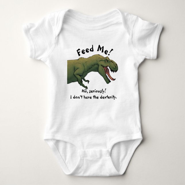 Body Para Bebê T-Rex Dinossaur Boy Outfit One-Piece (Frente)