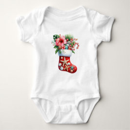 Body Para Bebê T-Shirt-Tropical Christmas Family T Shirts